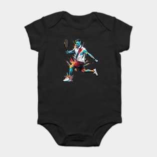 Tennis Forehand Baby Bodysuit